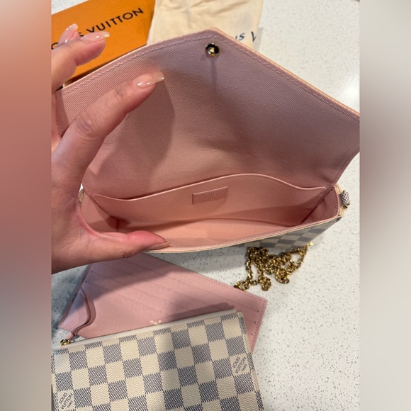 Louis Vuitton Félicie Pochette - Damier Azur Canvas - Picture 7 of 7